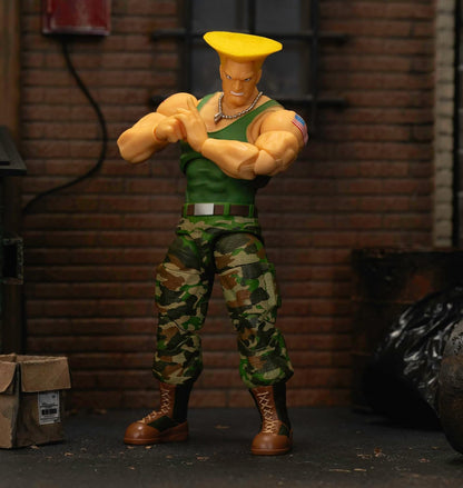 Jada Toys Street Fighter II Guile Action Figure – 1:12 Scale, 6" Tall