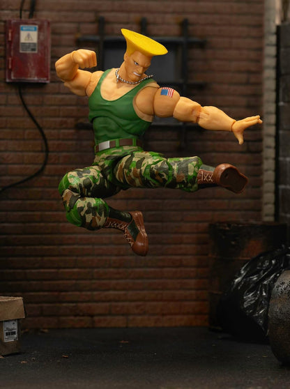Jada Toys Street Fighter II Guile Action Figure – 1:12 Scale, 6" Tall