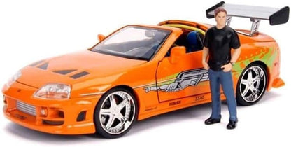 Jada 1:24 Diecast 1995 Toyota Supra with Brian O'Conner Figure – Collectible for Fast & Furious Fans