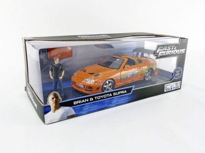 Jada 1:24 Diecast 1995 Toyota Supra with Brian O'Conner Figure – Collectible for Fast & Furious Fans