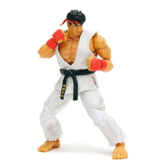 Jada Toys Street Fighter II 6" Ryu Action Figure – 1:12 Scale, Toys for Kids and Adults
