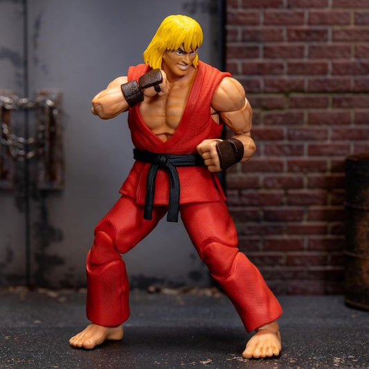 Jada Toys Street Fighter II 6" Ken Action Figure – 1:12 Scale, Toys for Kids and Adults