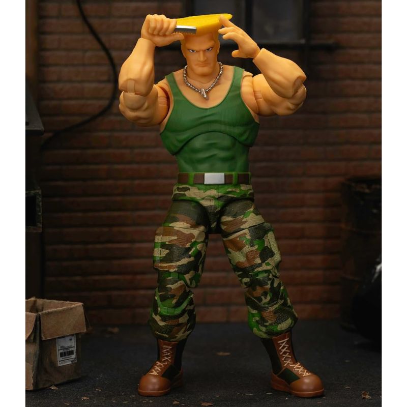 Jada Toys Street Fighter II Guile Action Figure – 1:12 Scale, 6" Tall